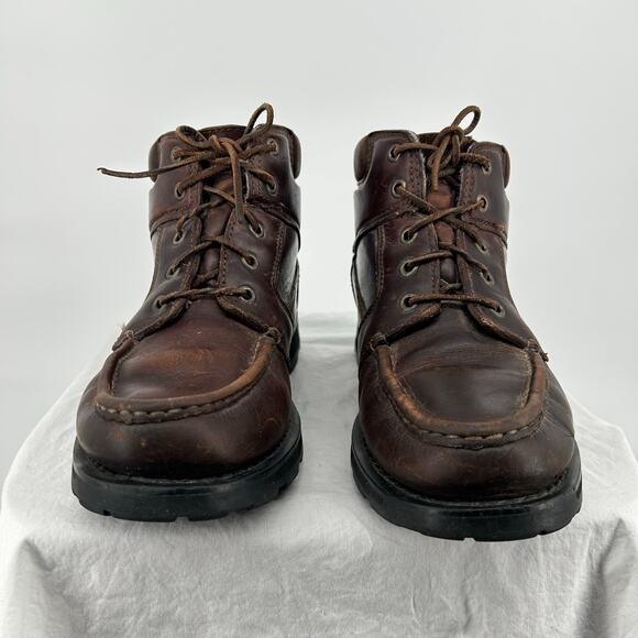 VTG Men\'s Brown Leather Timberland Chukka Moctoe Gore-Tex Waterproof Boots 9M main image 8
